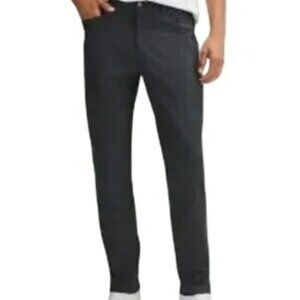 Lululemon Mens 40  ABC Trouser Slim Fit Black Pants LM5ADES 22-4 E4